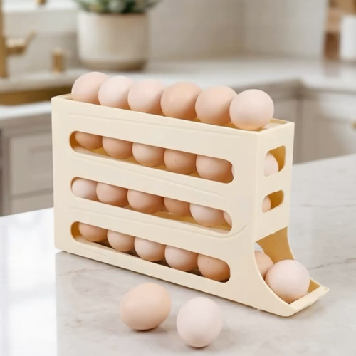 DISPENSADOR DESLIZANTE DE HUEVOS DE 4 NIVELES