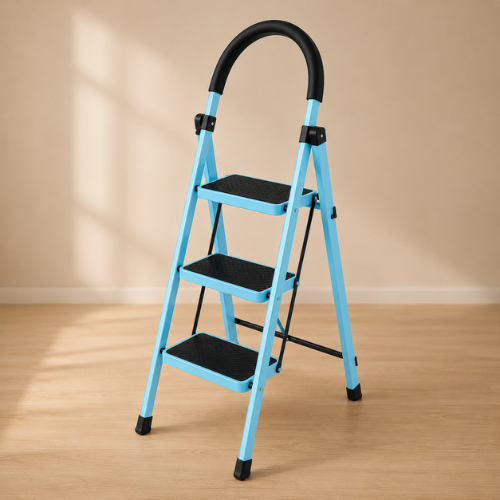 ESCALERA PLEGABLE DE 3 PELDAÑOS ANTIDESLIZANTE