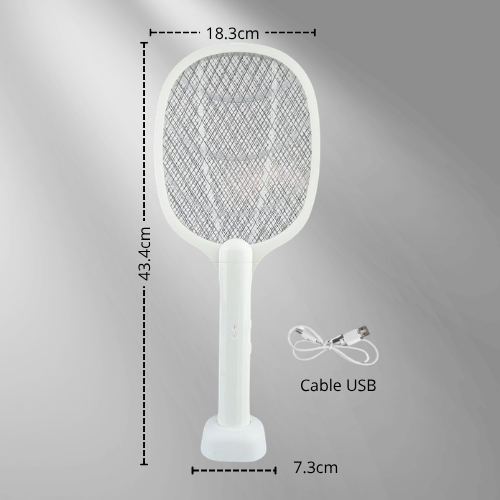 RAQUETA MATA MOSQUITOS RECARGABLE