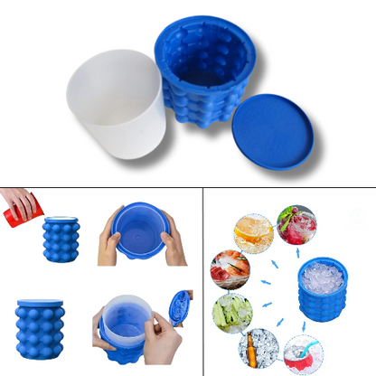 MOLDE PARA CUBITOS DE HIELO DE SILICONA