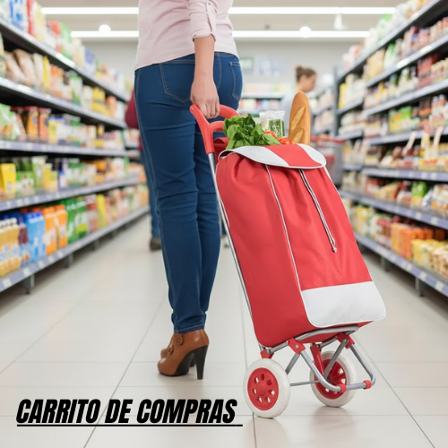 Carrito de compras plegable