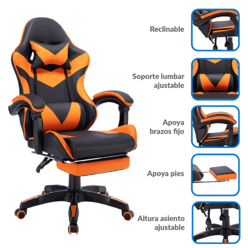 SILLA GAMER ERGONÓMICA