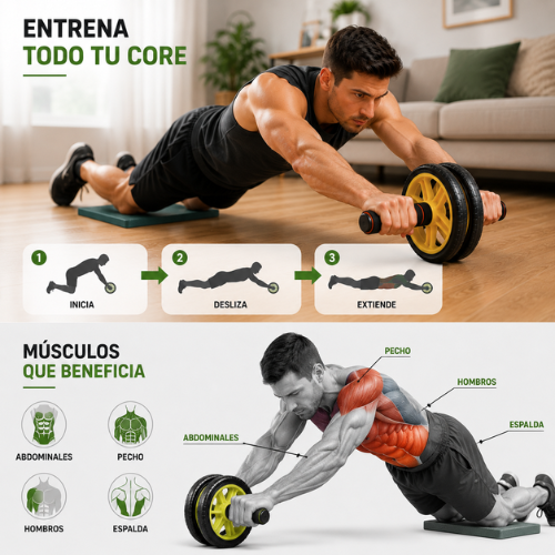 RUEDA ABDOMINAL DOBLE RUEDA