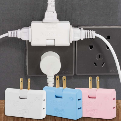 ADAPTADOR ENCHUFE TRIPLE GIRATORIO 180° MULTIENCHUFE