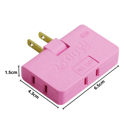 ADAPTADOR ENCHUFE TRIPLE GIRATORIO 180° MULTIENCHUFE