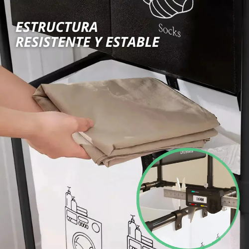 CESTO PARA ROPA SUCIA DE 2 NIVELES