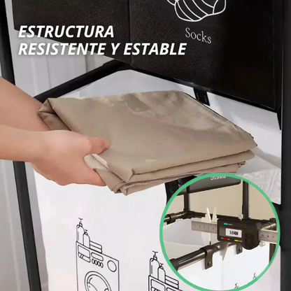 CESTO PARA ROPA SUCIA DE 2 NIVELES