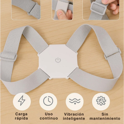 CORRECTOR POSTURA ESPALDA AJUSTABLE CON SENSOR