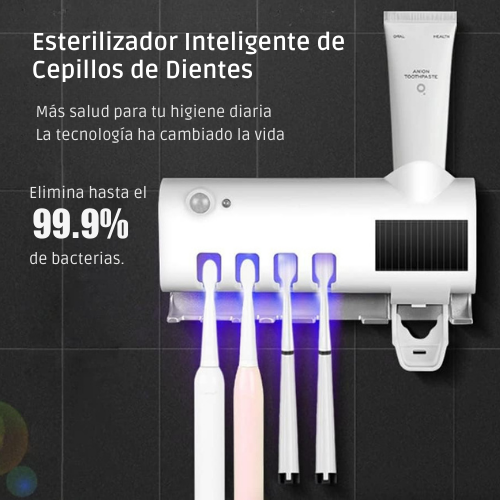 DISPENSADOR Y ESTERILIZADOR DE CEPILLO DE DIENTES UV