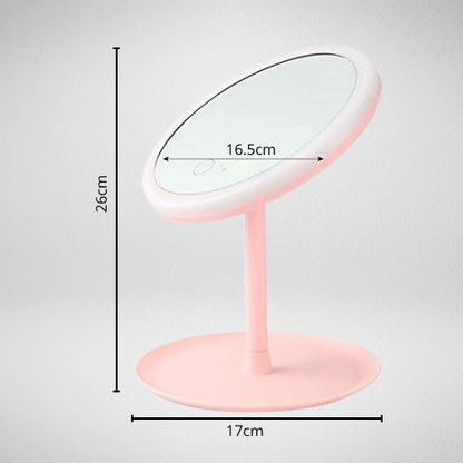 ESPEJO DE MAQUILLAJE CON LUZ LED