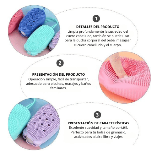 ESPONJA EXFOLIANTE DE SILICONA