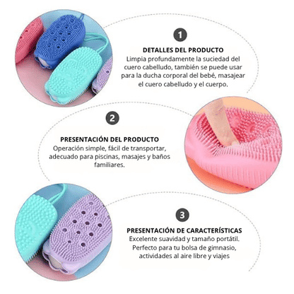 ESPONJA EXFOLIANTE DE SILICONA
