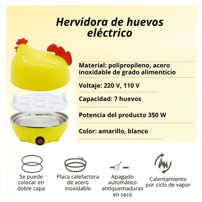 HERVIDORA DE HUEVOS ELÉCTRICO