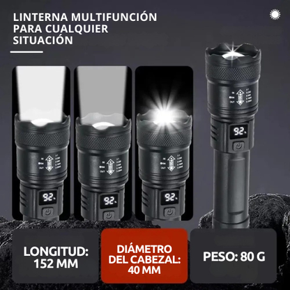 LINTERNA TÁCTICA LED