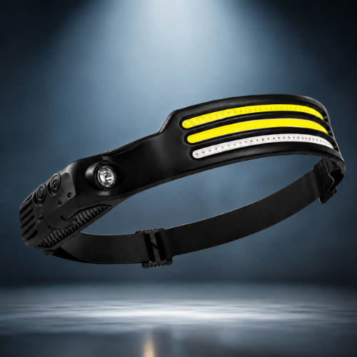 LINTERNA LED FRONTAL DE 3 LUCES COB