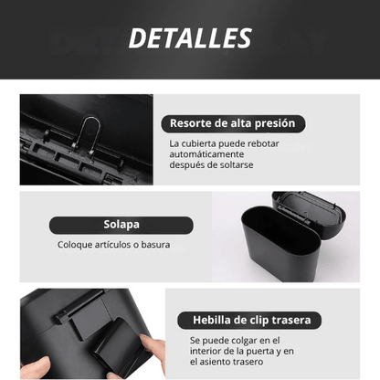 MINI BASURERO DE AUTO