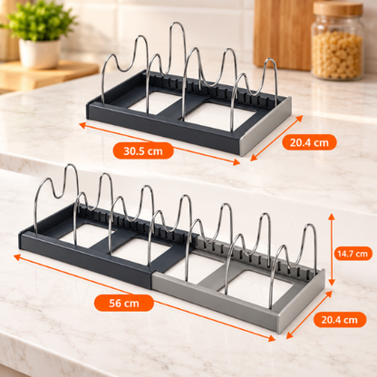 ORGANIZADOR EXPANDIBLE PARA OLLAS, SARTENES Y TAPAS