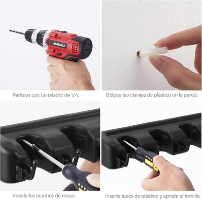ORGANIZADOR DE ESCOBA Y TRAPEADOR