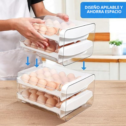 ORGANIZADOR DE HUEVO DE DOS NIVELES