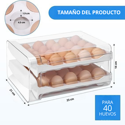 ORGANIZADOR DE HUEVO DE DOS NIVELES