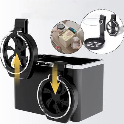 ORGANIZADOR PARA VEHÍCULO CON PORTAVASOS