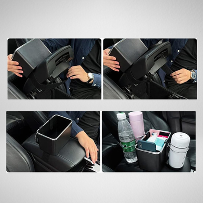 ORGANIZADOR PARA VEHÍCULO CON PORTAVASOS