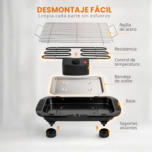 PARRILLA ELECTRICA DESMONTABLE