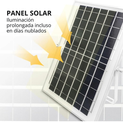 REFLECTOR SOLAR LED DE 100W CON CONTROL