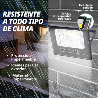 REFLECTOR SOLAR LED DE 100W CON CONTROL