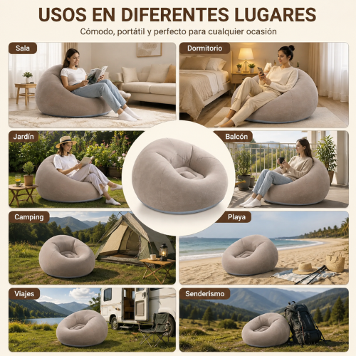 SILLÓN INFLABLE PORTÁTIL
