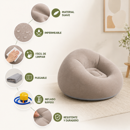 SILLÓN INFLABLE PORTÁTIL