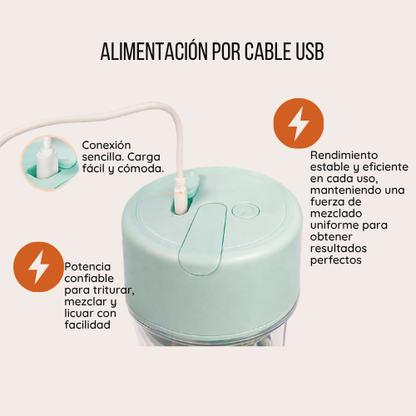 VASO LICUADORA PORTÁTIL MIXER
