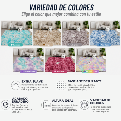 ALFOMBRA PELUCHE DECORATIVA