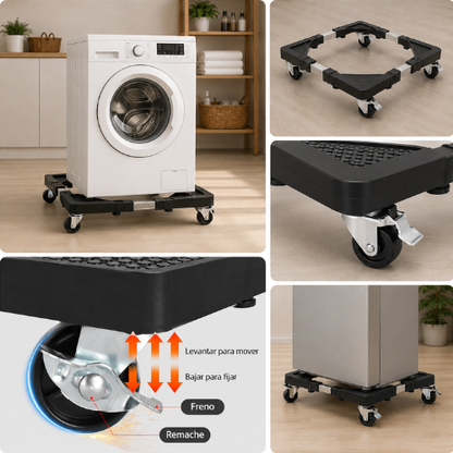BASE CON RUEDAS AJUSTABLE PARA ELECTRODOMÉSTICOS