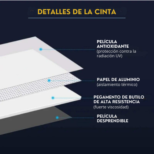 CINTA SELLADORA DE BUTILO IMPERMEABLE