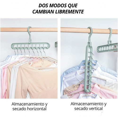 COLGADOR GIRATORIO MULTIUSO DE 9 AGUJEROS