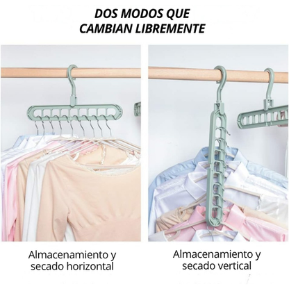 COLGADOR GIRATORIO MULTIUSO DE 9 AGUJEROS