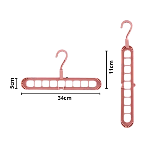 COLGADOR GIRATORIO MULTIUSO DE 9 AGUJEROS