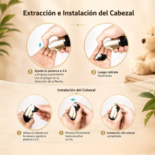 CORTADORA DE PELO PARA MASCOTA INALÁMBRICA