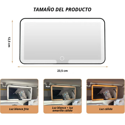 ESPEJO LED PARA AUTO