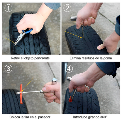 KIT PARA REPARACIÓN DE LLANTAS