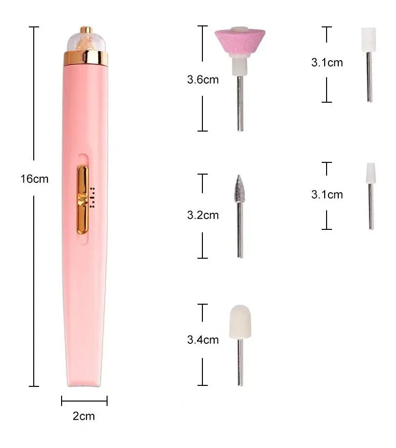 KIT LIMA PARA UÑAS RECARGABLE