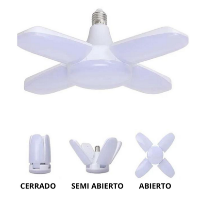 FOCO LED CON 4 ASPAS PLEGABLES