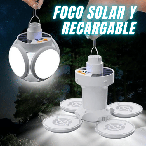FOCO SOLAR Y RECARGABLE
