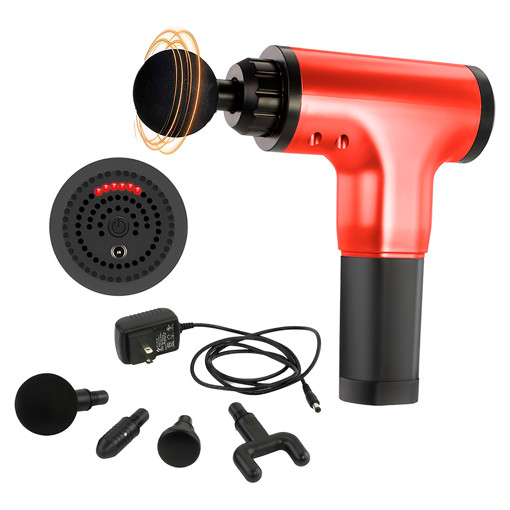 MASAGEADOR MUSCULAR DIGITAL (4 CABEZALES) 6 INTENSIDADES