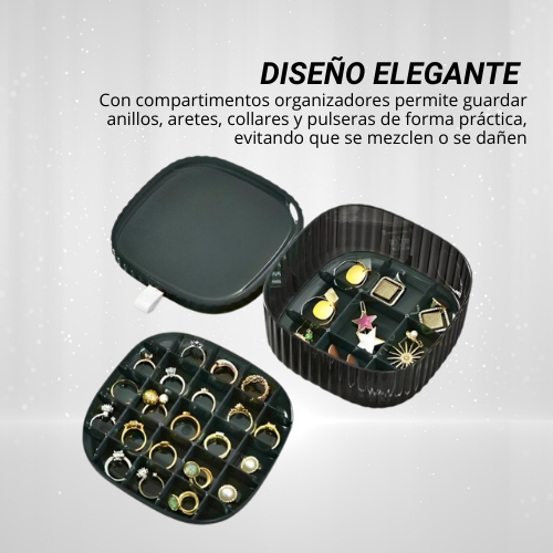 JOYERO TRANSPARENTE DE DOS NIVELES