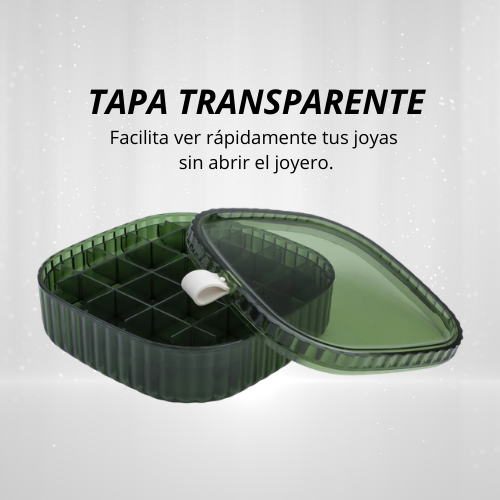 JOYERO TRANSPARENTE DE DOS NIVELES