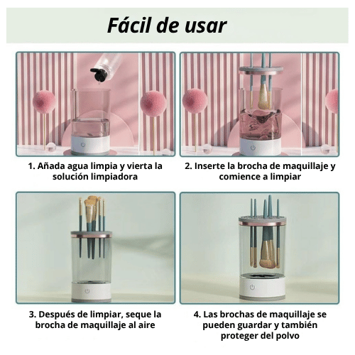 LIMPIADOR ELECTRICO DE BROCHAS DE MAQUILLAJE