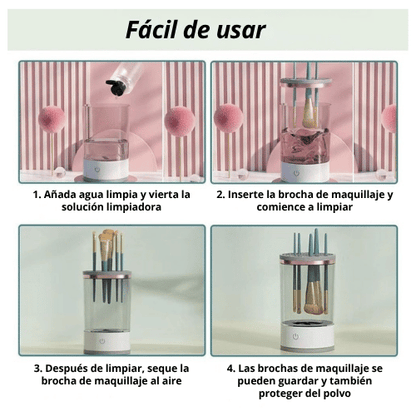 LIMPIADOR ELECTRICO DE BROCHAS DE MAQUILLAJE