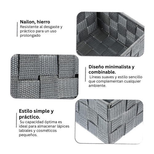 ORGANIZADOR DE 4 CESTAS MULTIUSO